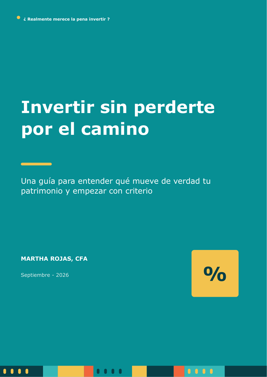Portada de la guía Invertir sin perderte por el camino, de Martha Rojas
